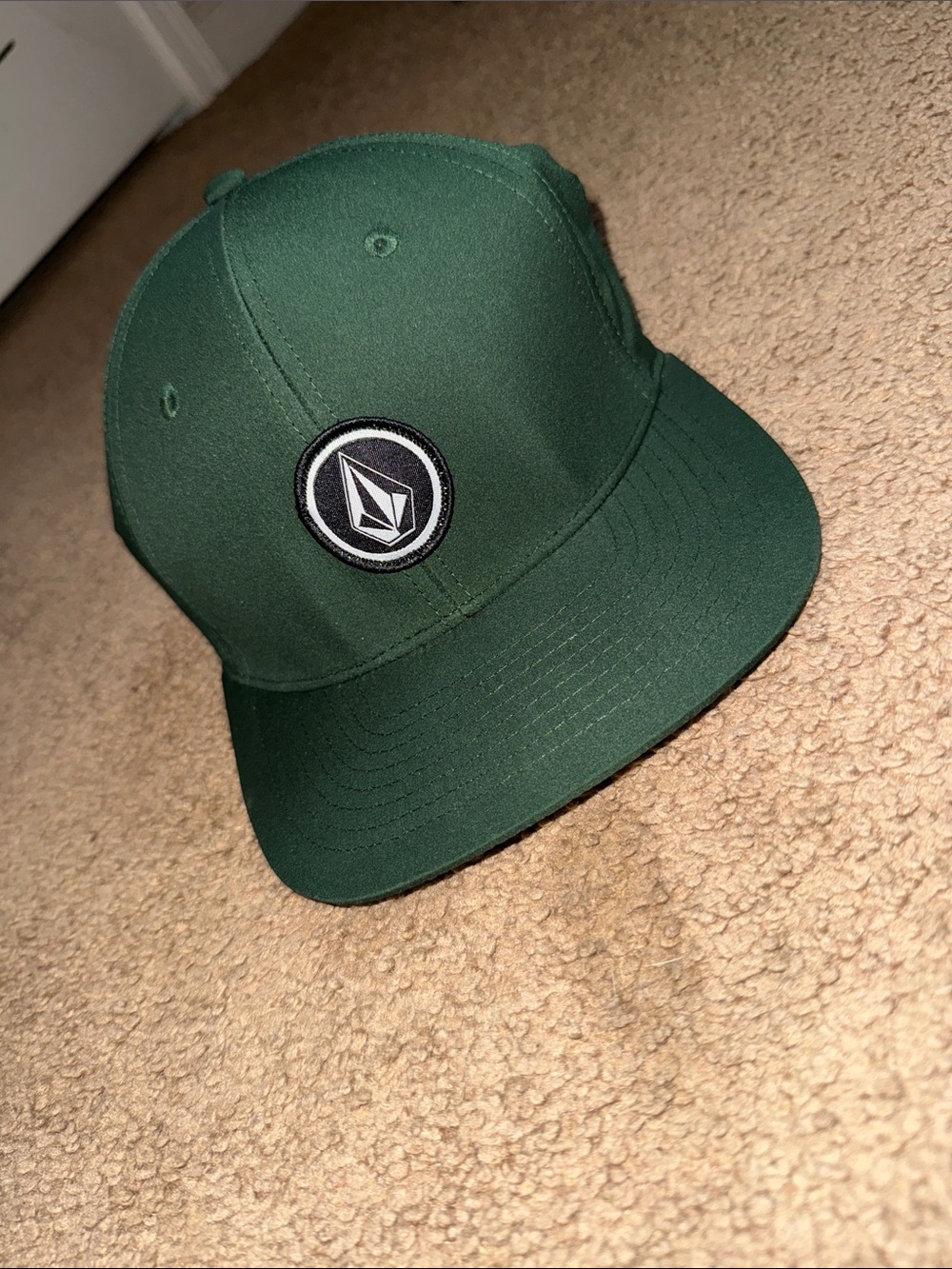Volcom Forest Green Logo Snapback Hat
